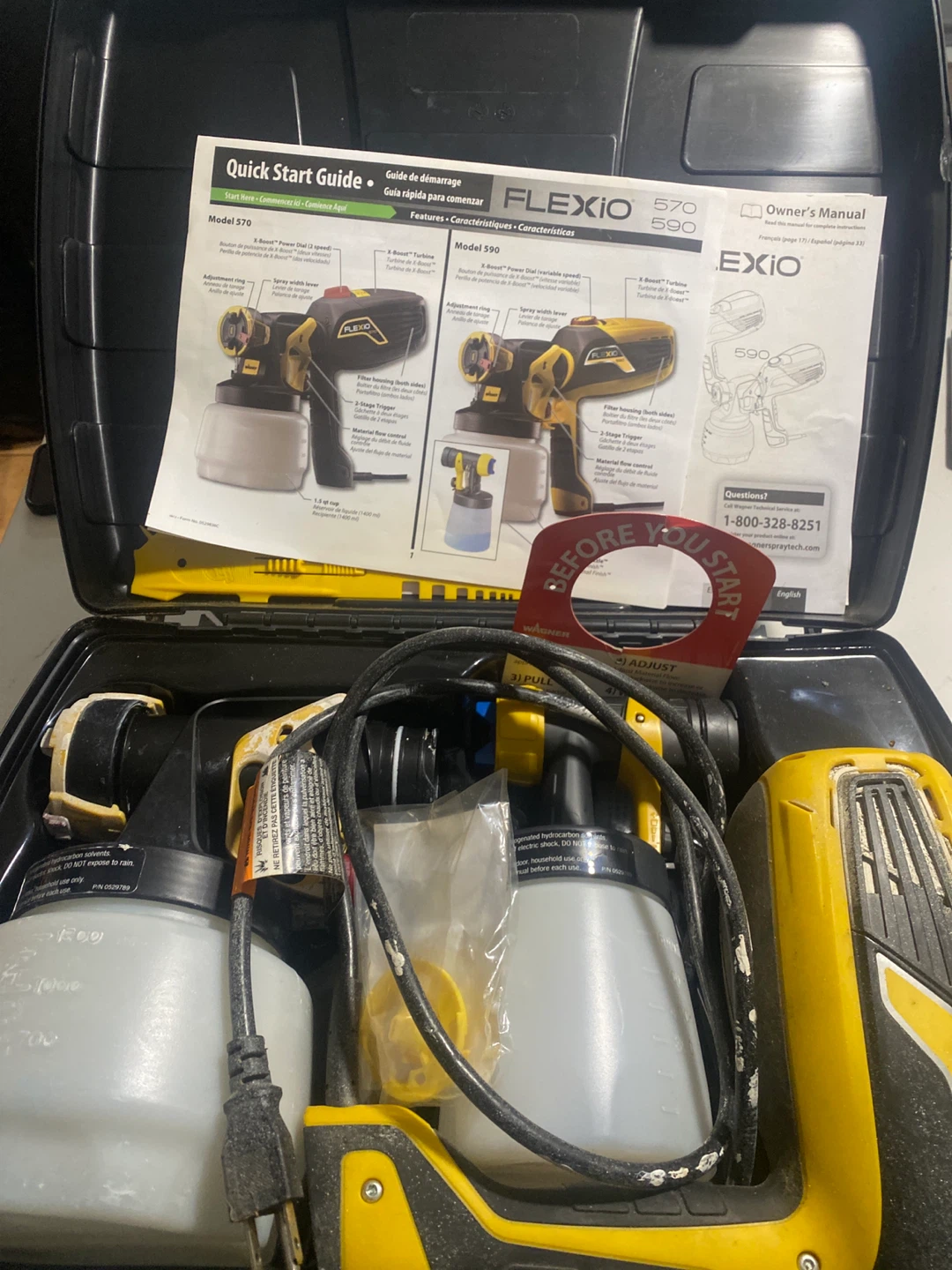 Wagner FLEXIO 590 Paint Sprayer with Accessories