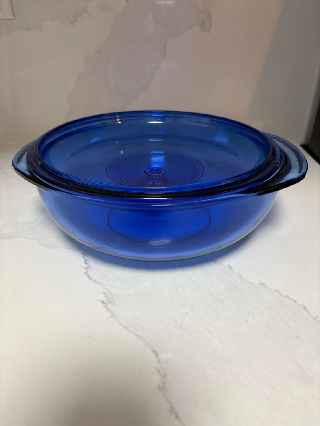 Pyrex Cobalt Blue Glass Casserole Dish with Lid - photo 2