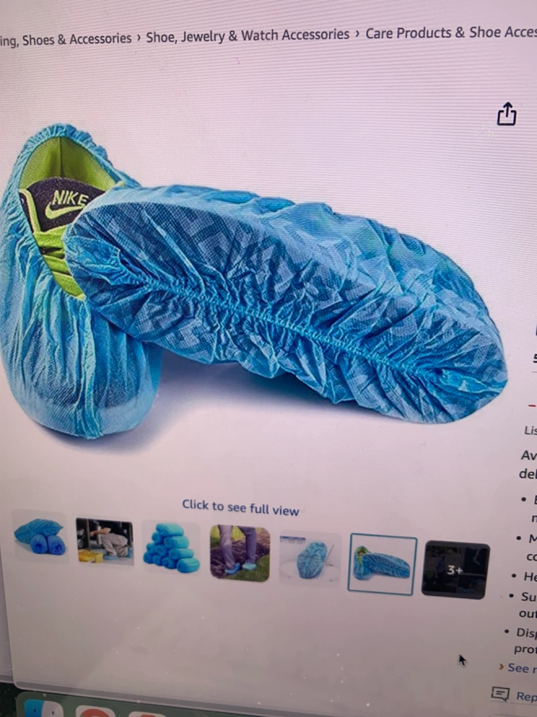 Blue Disposable Shoe Covers (50 Pairs) - photo 2