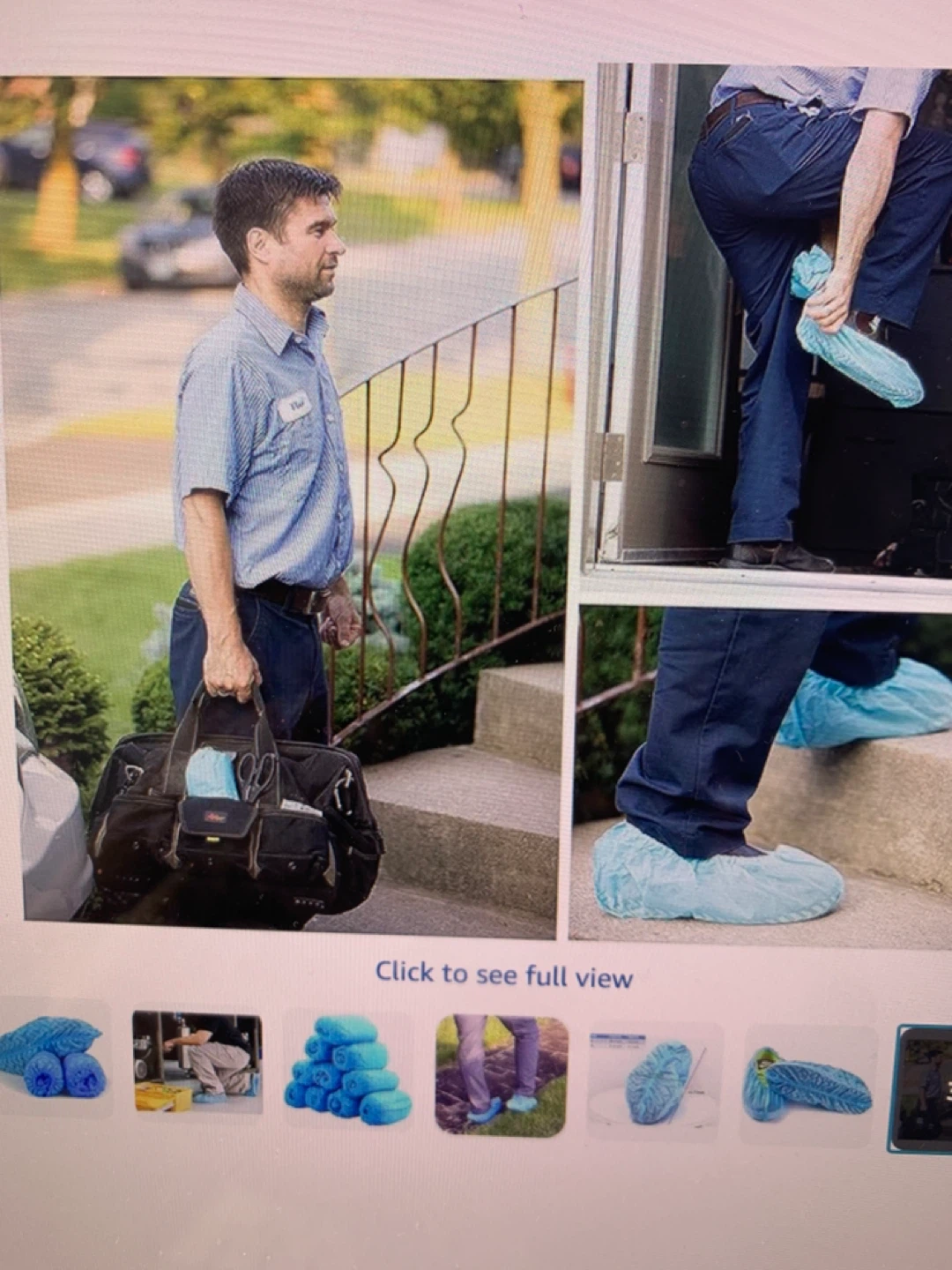 Blue Disposable Shoe Covers (50 Pairs)