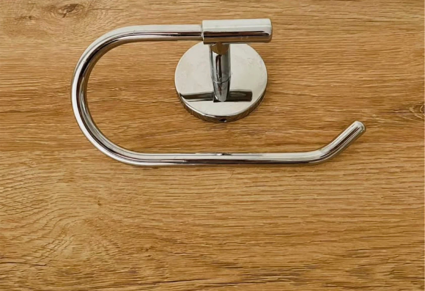 Chrome Toilet Paper Holder and Towel Bar Set - photo 2