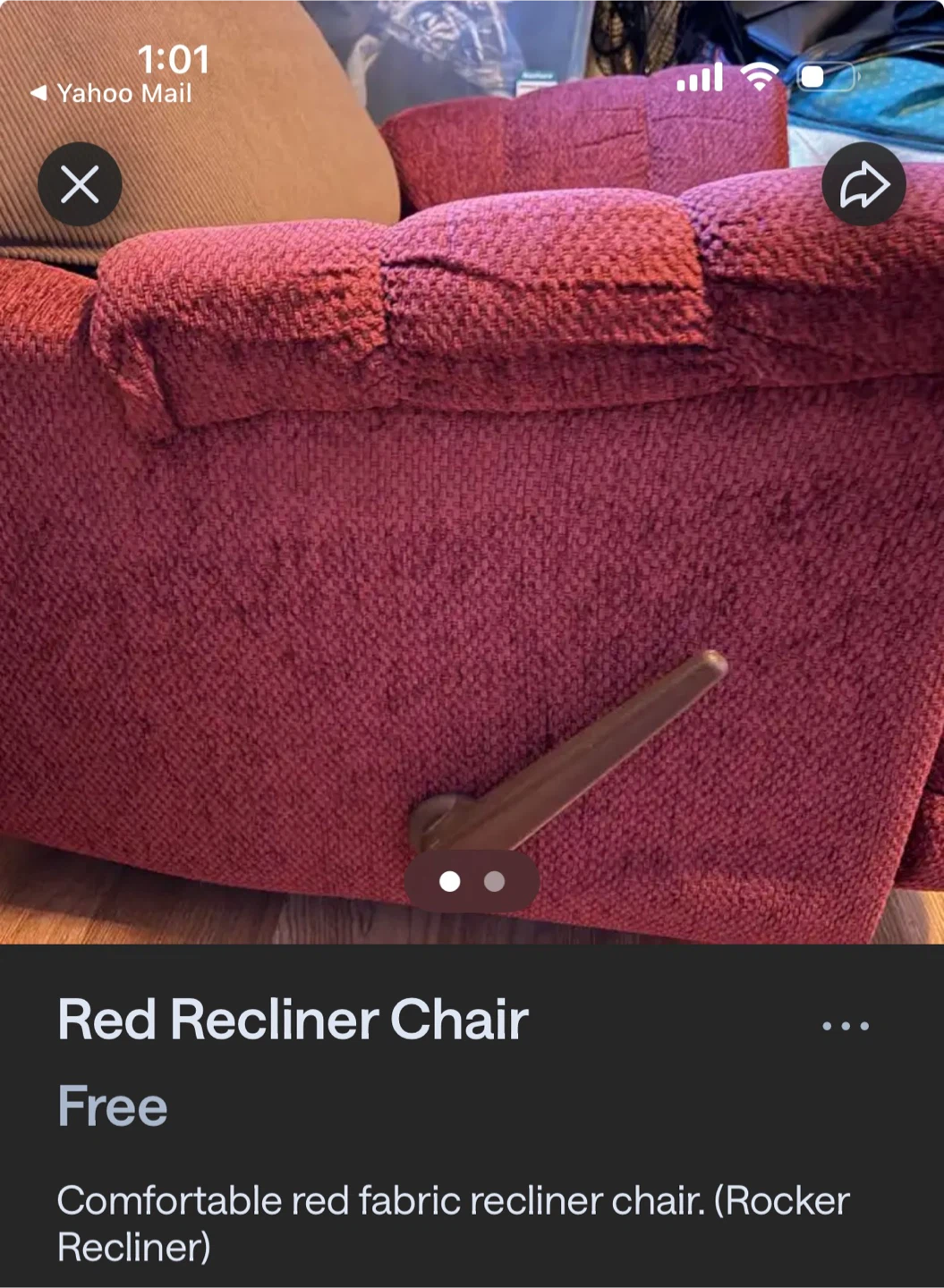 Red Recliner Chair - photo 2