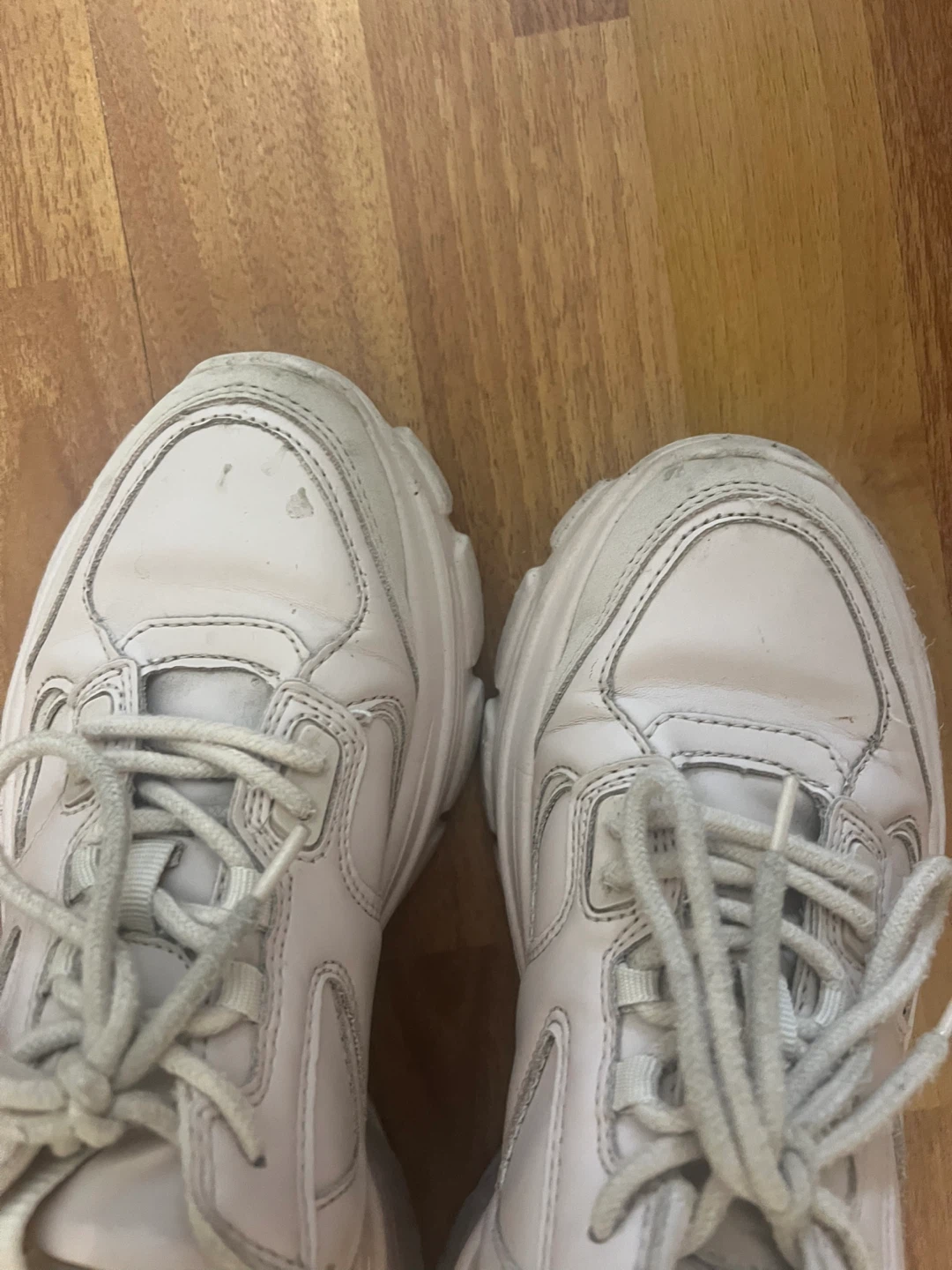 White Chunky Platform Sneakers 🏆 - photo 3