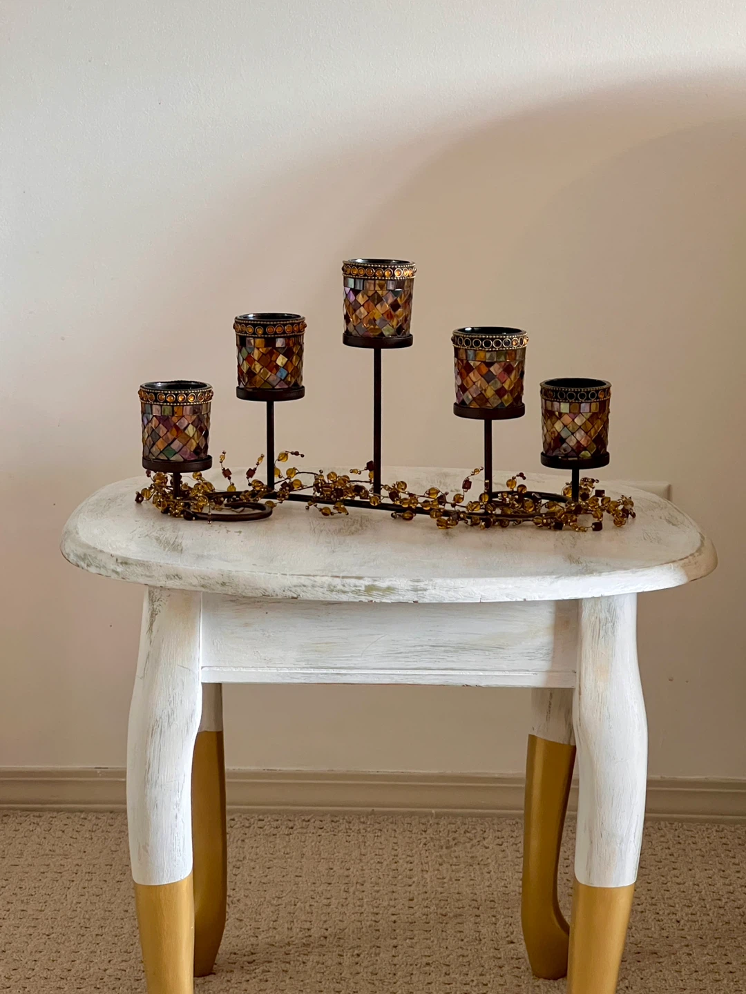 PartyLite Candle Holder with Beads