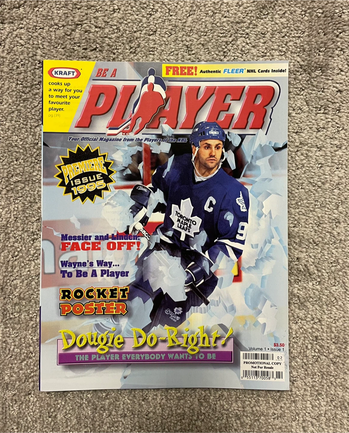 NHL Kraft Player Premiere Issue Magazine 1995