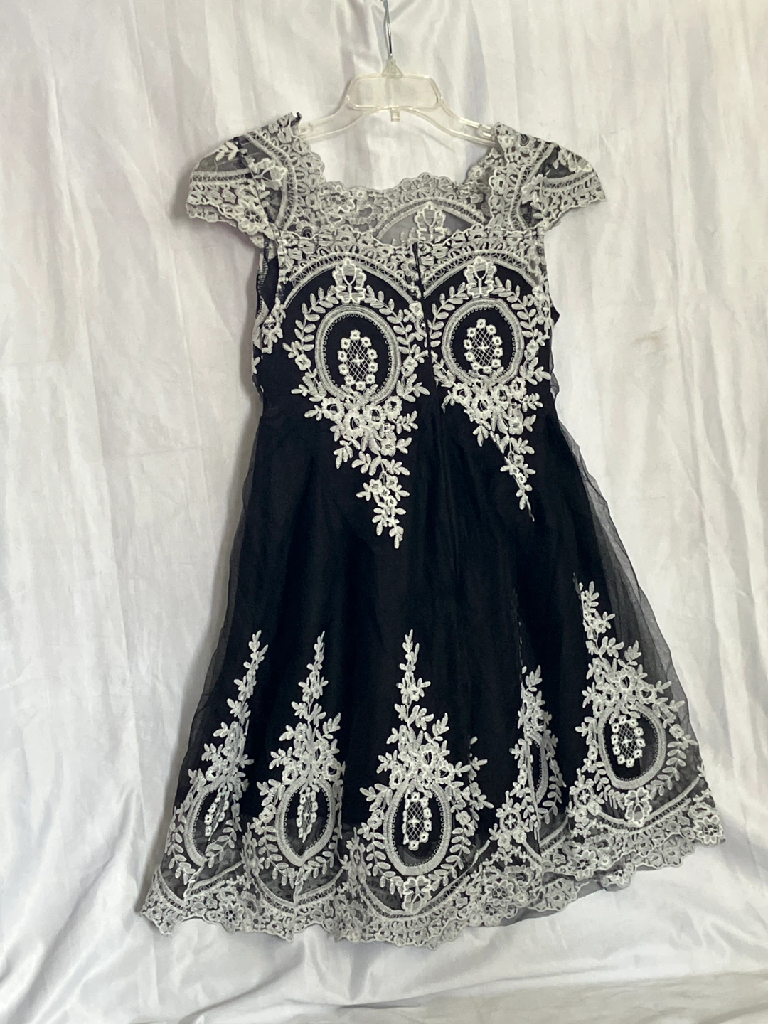 Black Lace Overlay Dress - photo 2