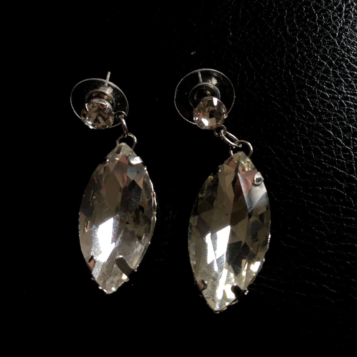 Marquise Cut Crystal Like Dangle Earrings