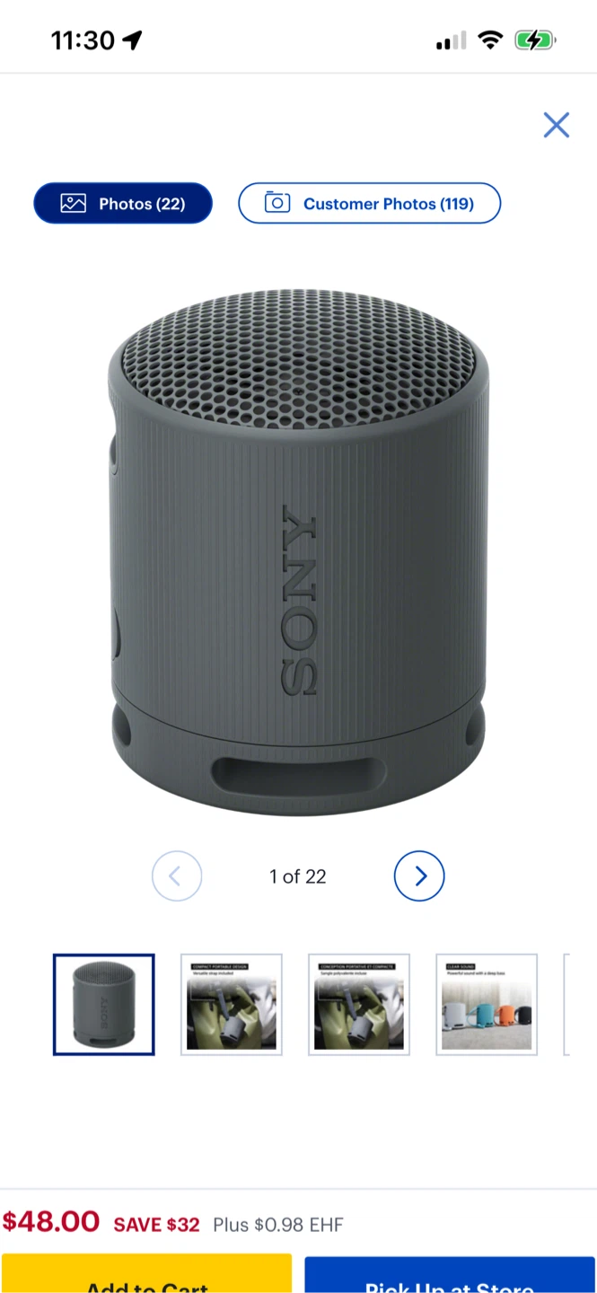 Sony Portable Bluetooth Speaker