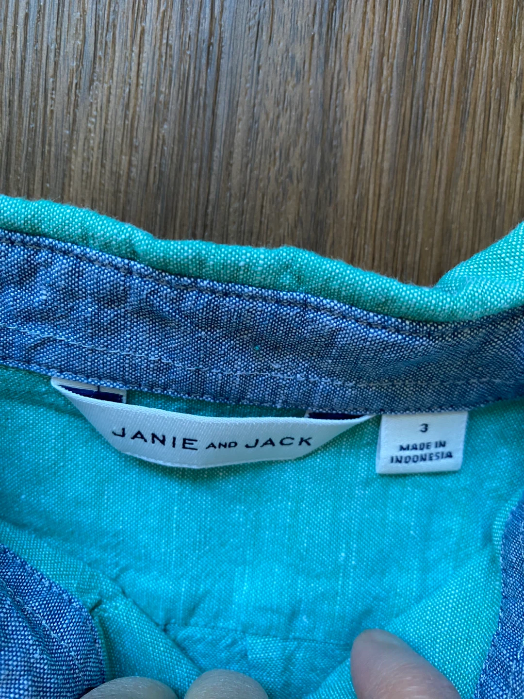 Janie and Jack Boys' Linen Cotton Shirt Size 3 🏆 - photo 2
