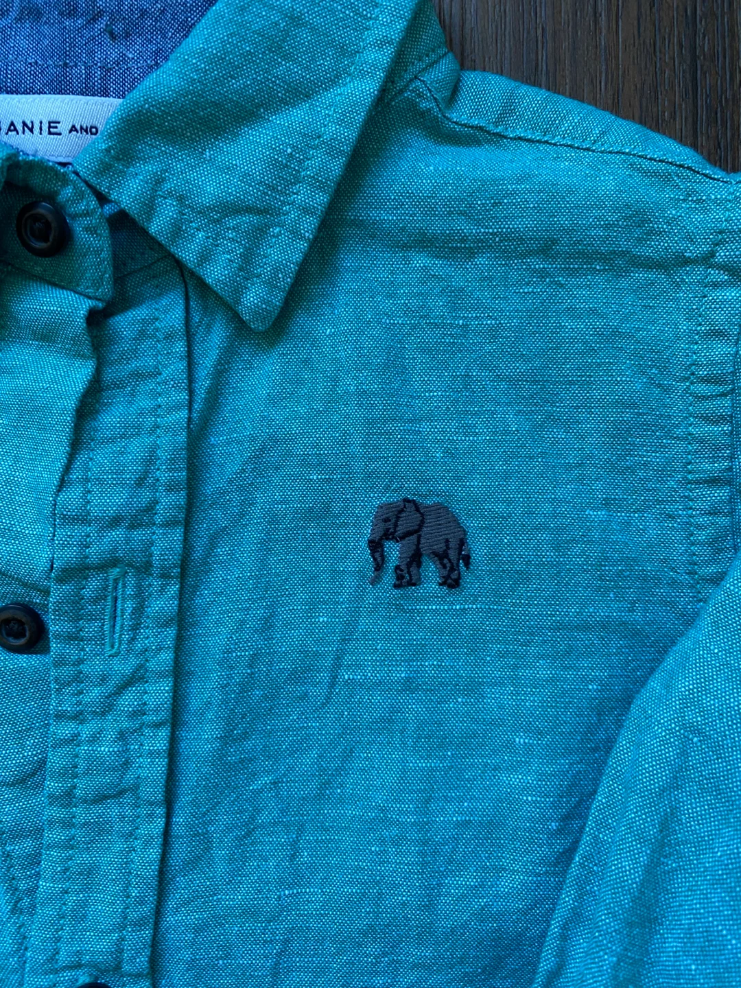 Janie and Jack Boys' Linen Cotton Shirt Size 3 🏆 - photo 3