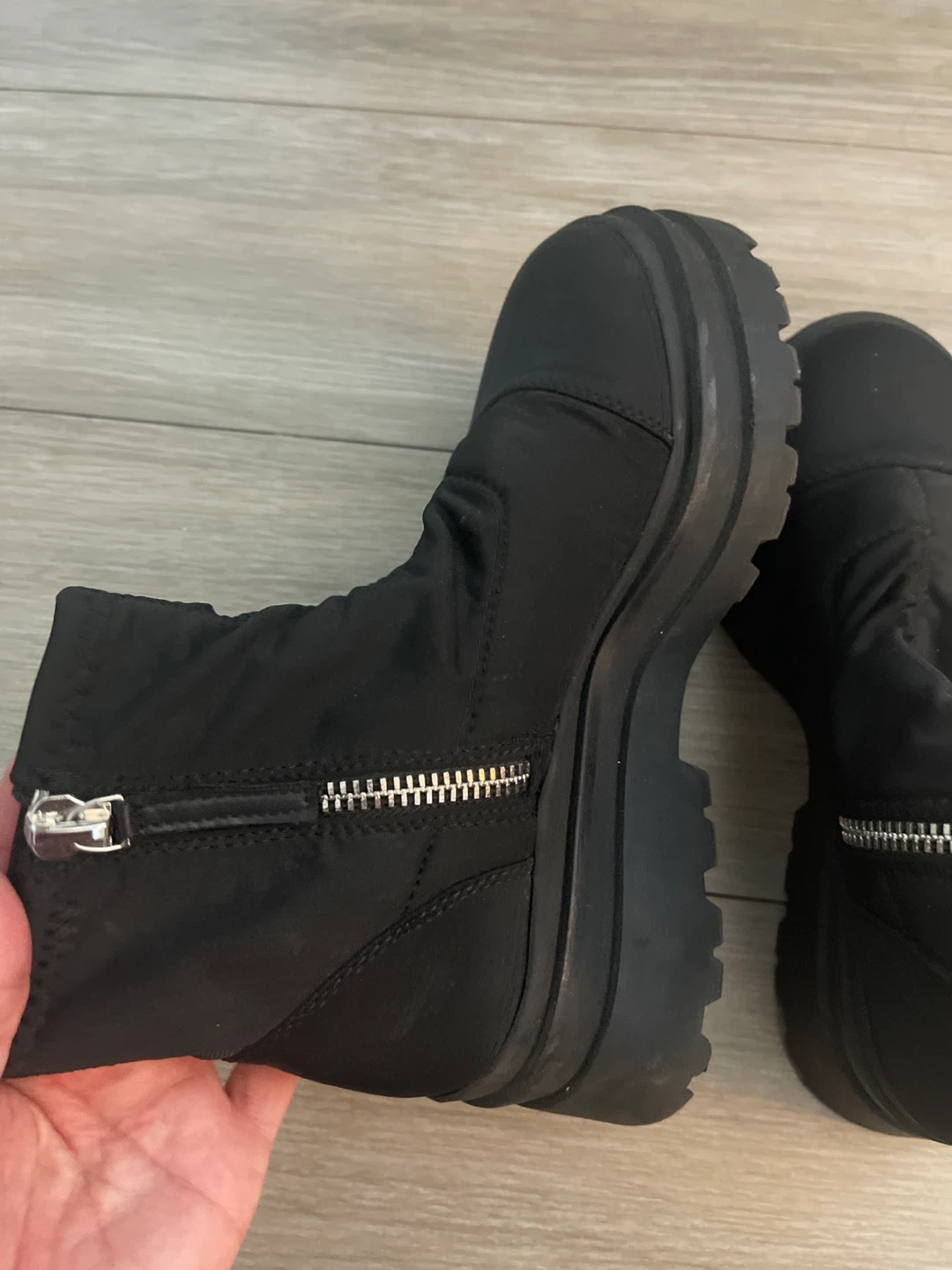 ALDO Black Zip Ankle Boots - Women's Size 8 - photo 3