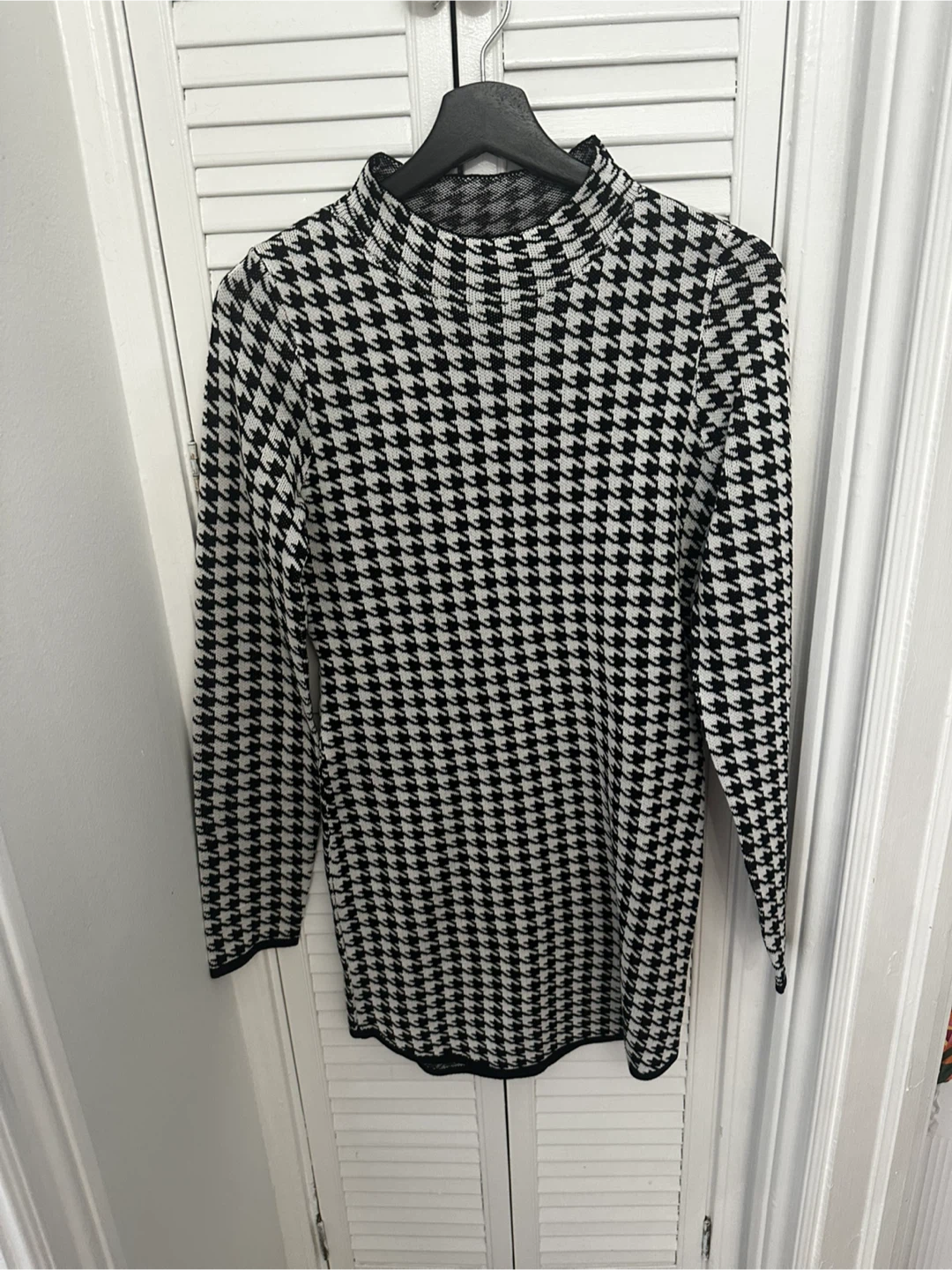 New Fashion Nova Houndstooth Knit Dress