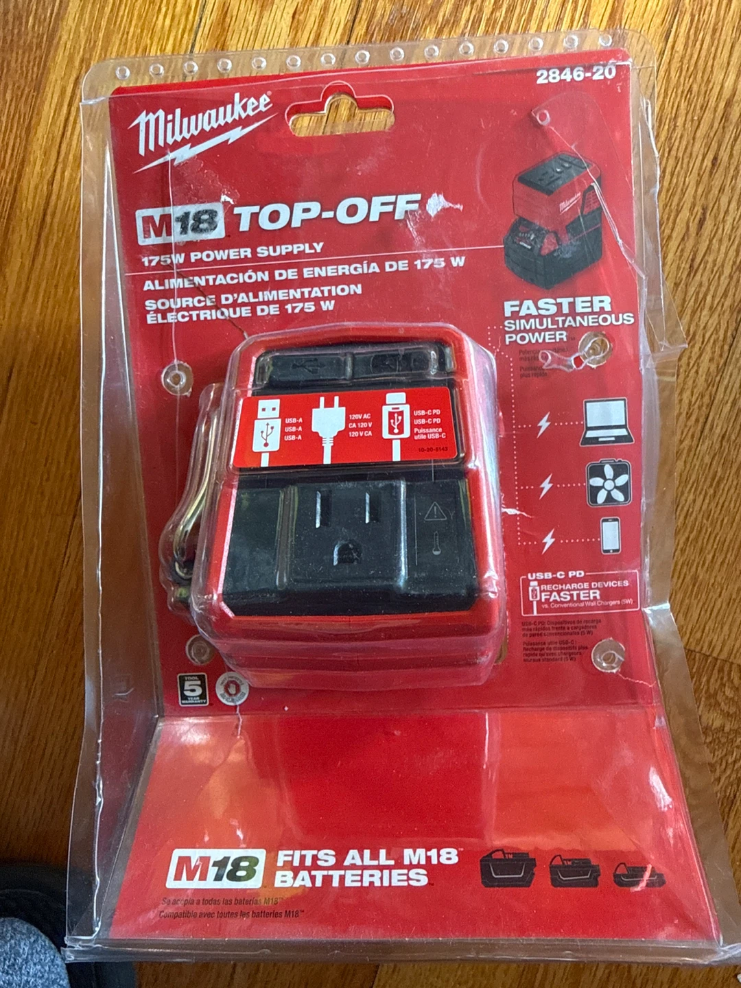 Milwaukee M18 TOP-OFF 175W Power Supply 2846-20