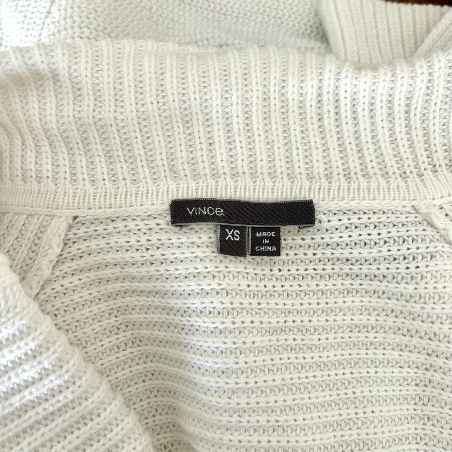 Vince white waterfall cardigan XS - photo 4