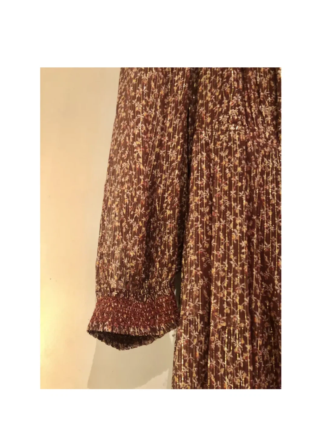 MAX MARA Floral Print Long Sleeve Maxi Dress - photo 4