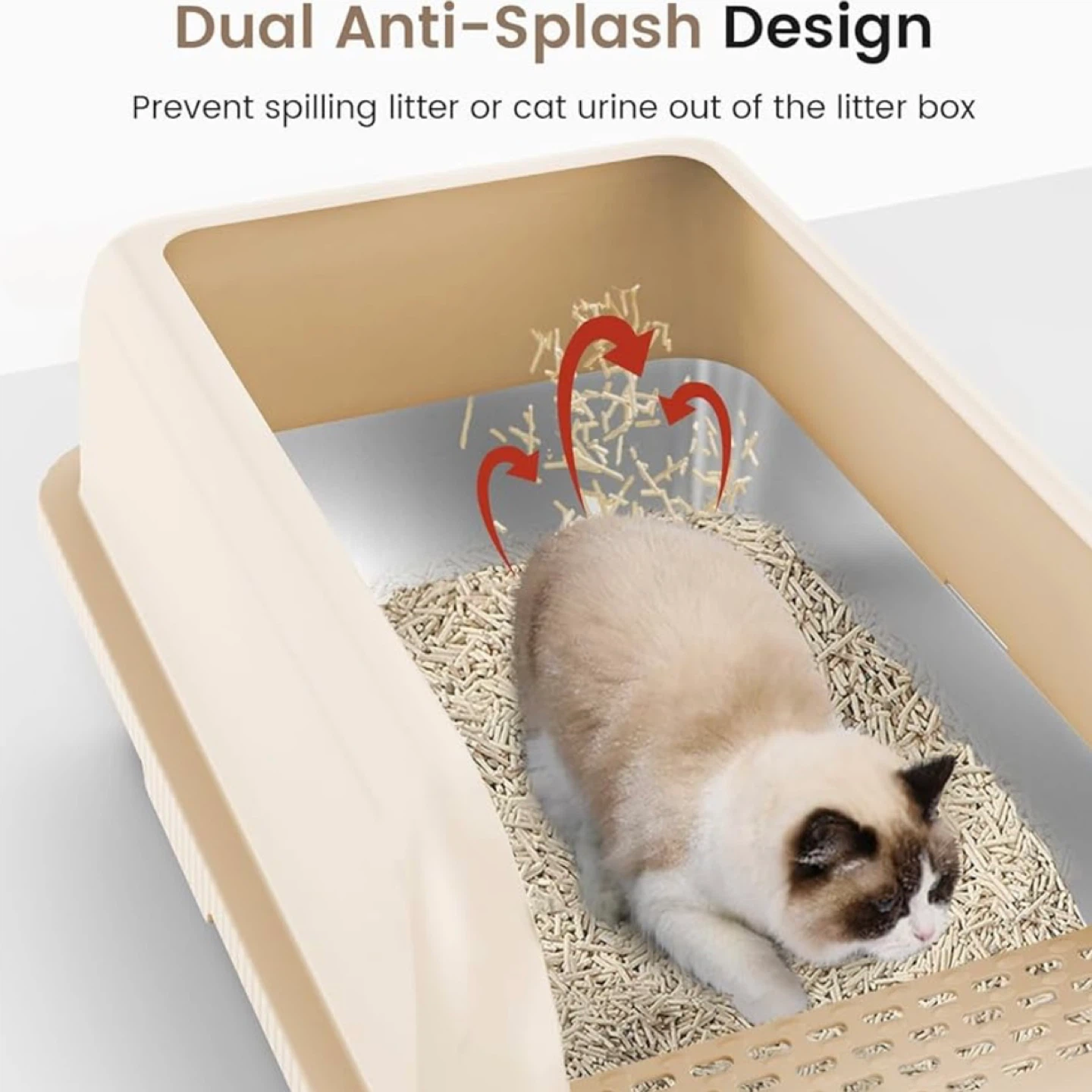 Covered Cat Litter Box with Scoop - photo 4