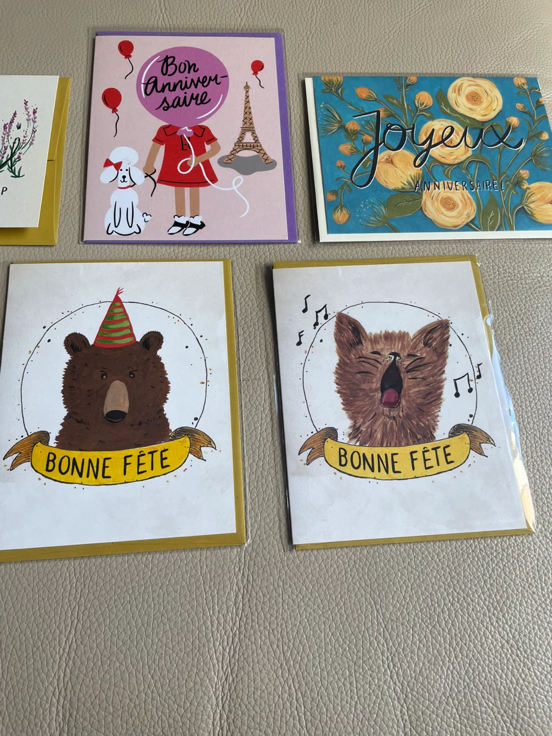 French Greeting Cards Bundle of 6 NEW - photo 2