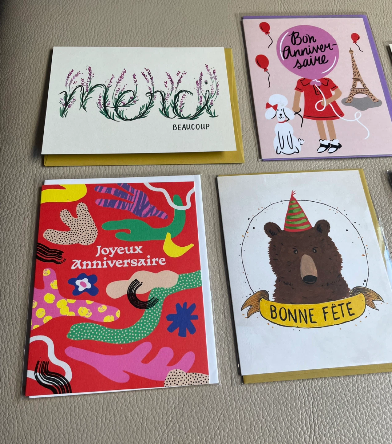 French Greeting Cards Bundle of 6 NEW - photo 3