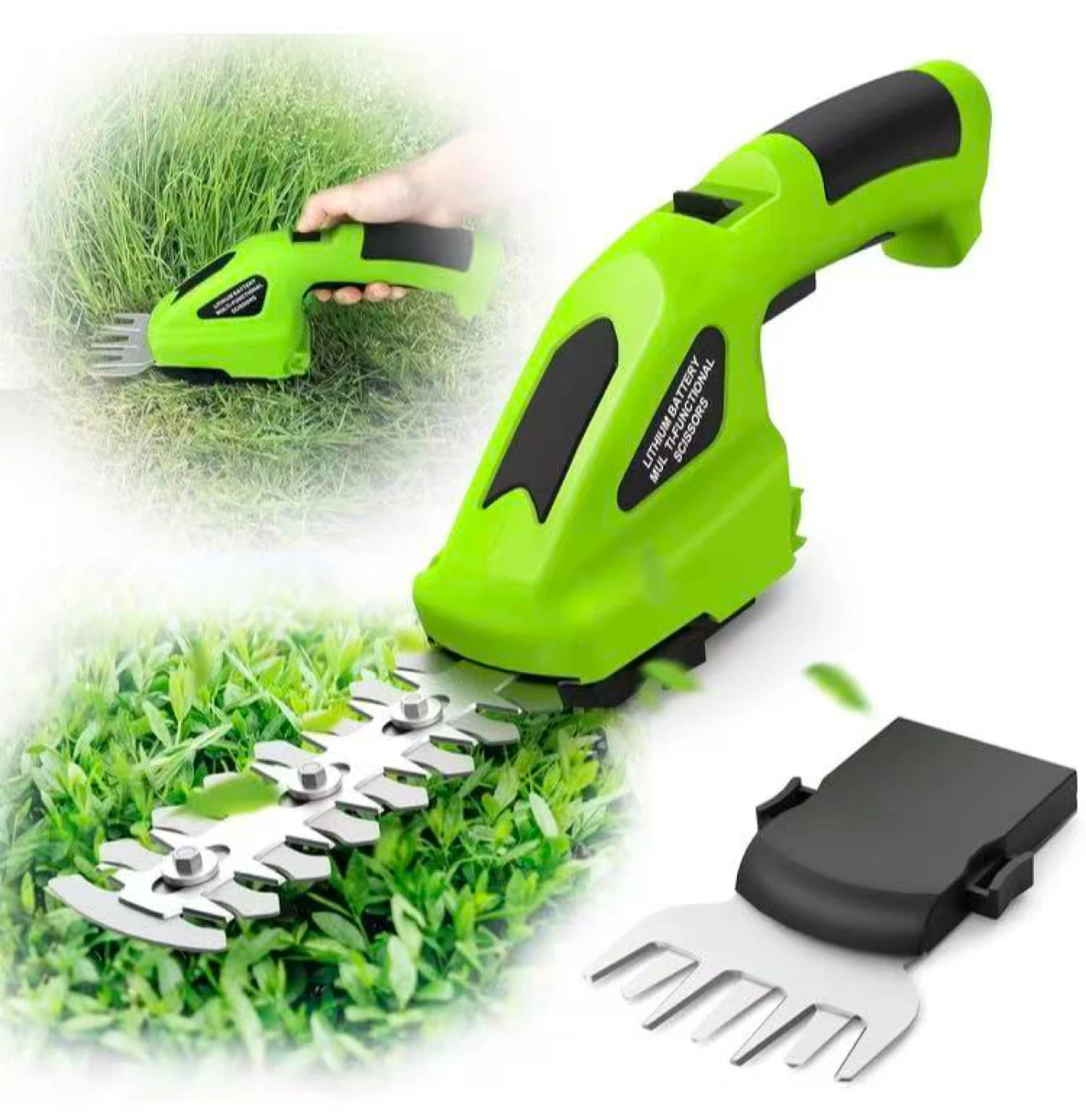 2-in-1 Cordless Grass Shear and Mini Hedge Trimmer