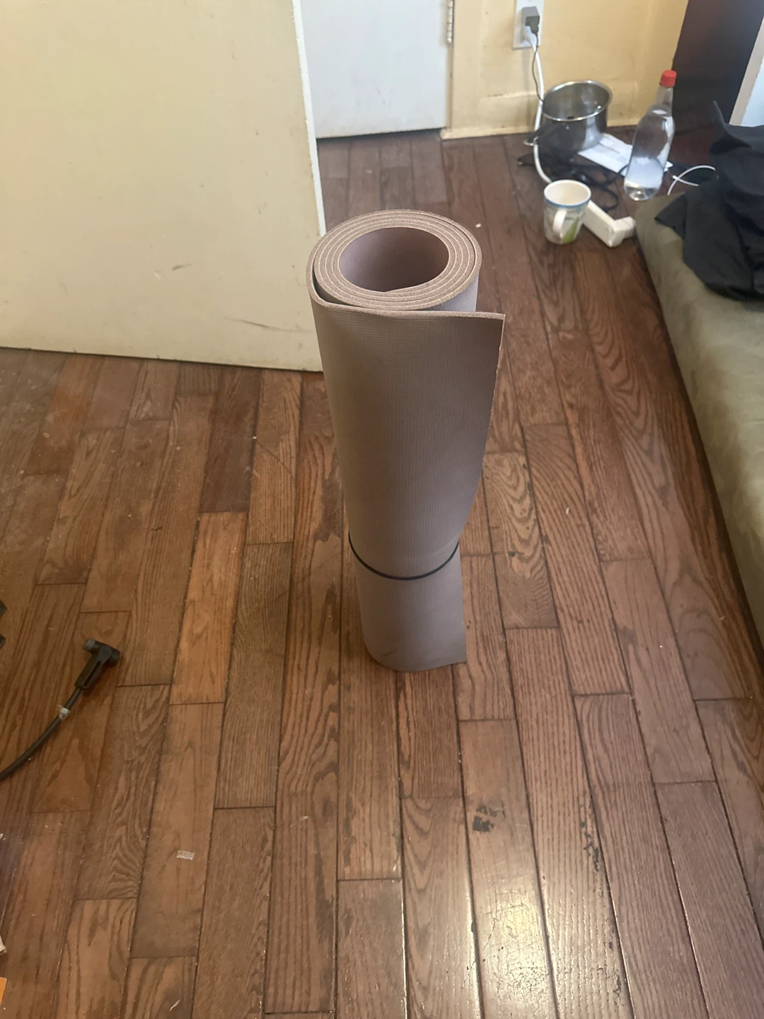 Rolled up Yoga Mat