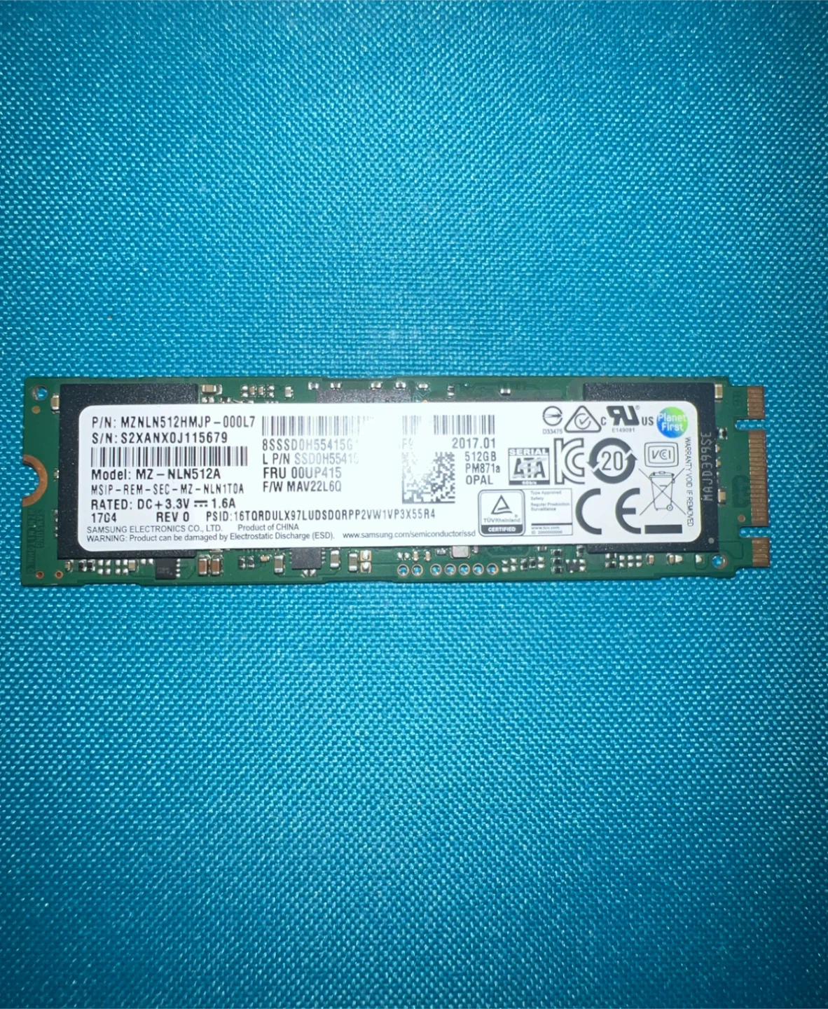Samsung 512GB SATA M.2 SSD