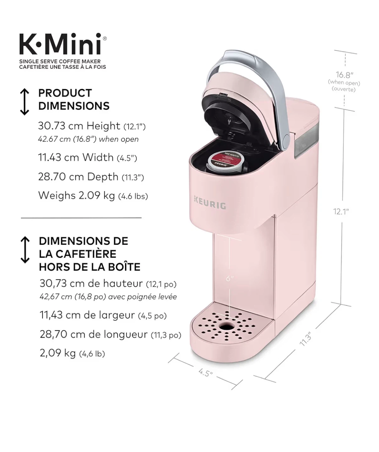 Keurig K-Mini Coffee Maker with k-cup&ground coffee filter pod - photo 4