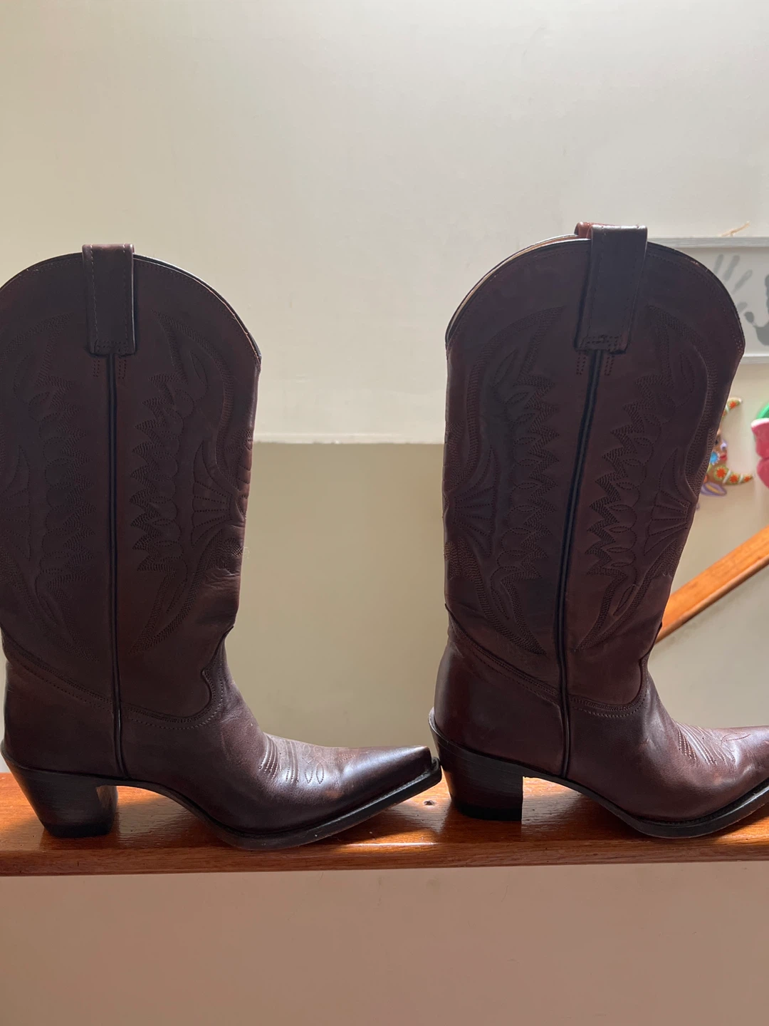 Brown Leather Cowboy Boots