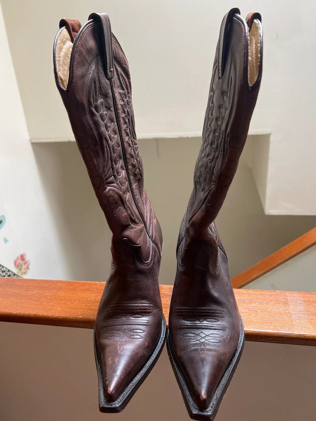 Brown Leather Cowboy Boots - photo 2