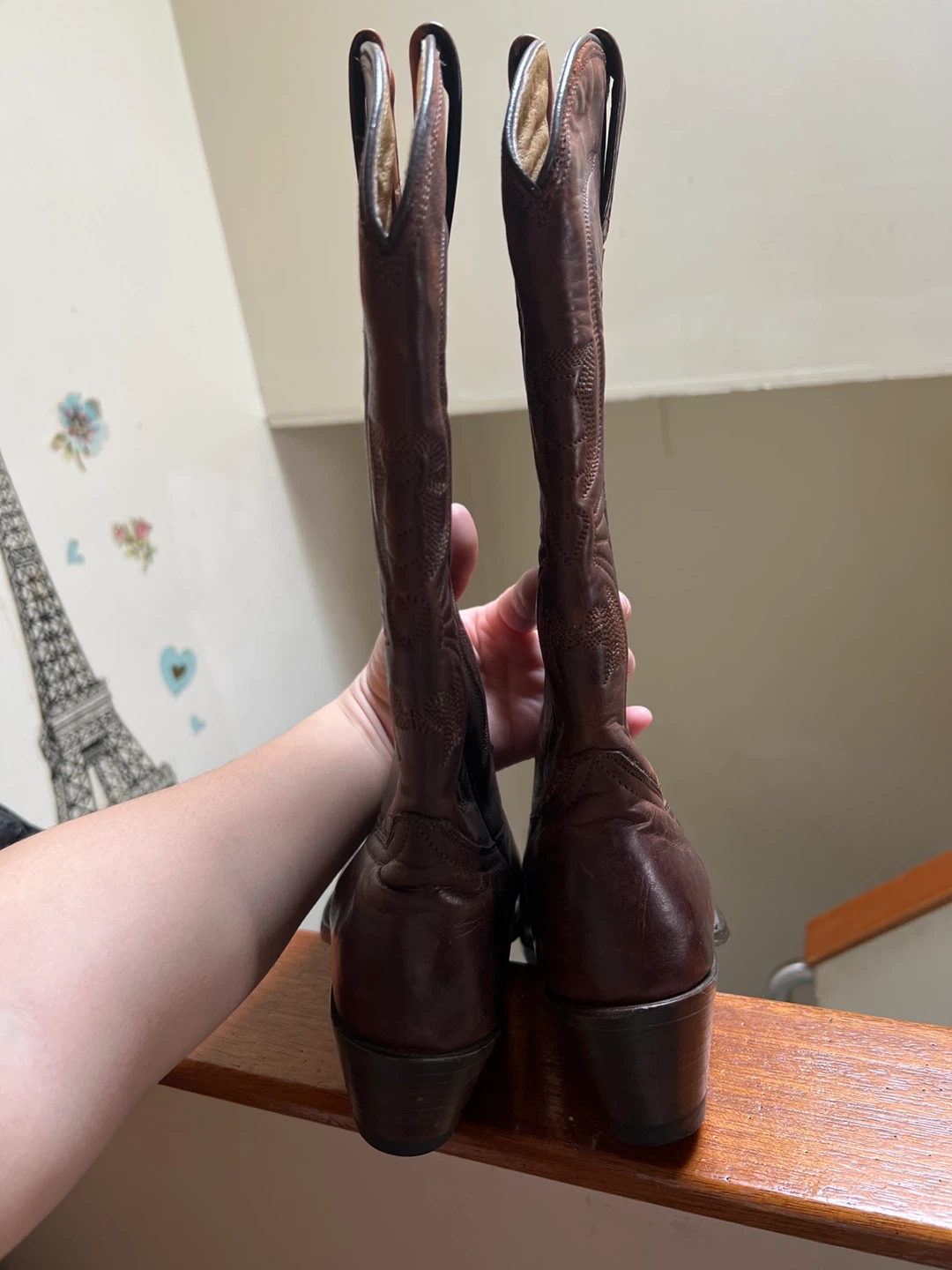 Brown Leather Cowboy Boots - photo 4
