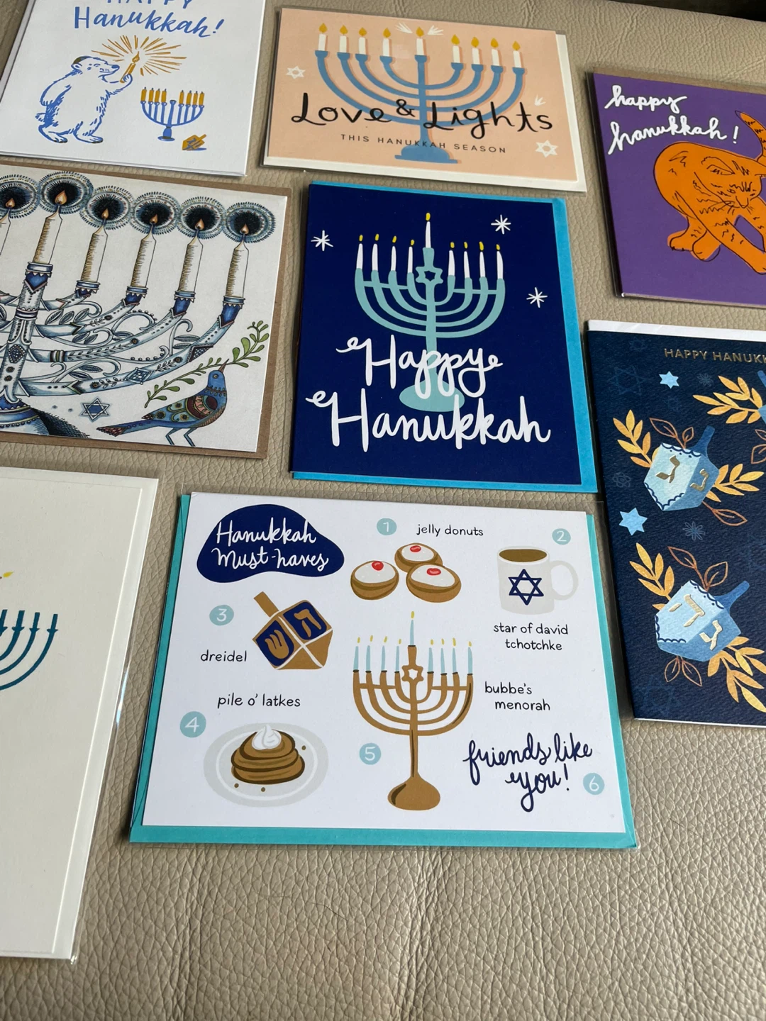 Happy Hanukkah Cards Bundle of 8 NEW - photo 3