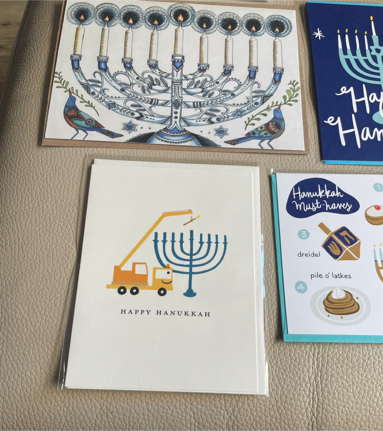 Happy Hanukkah Cards Bundle of 8 NEW - photo 2