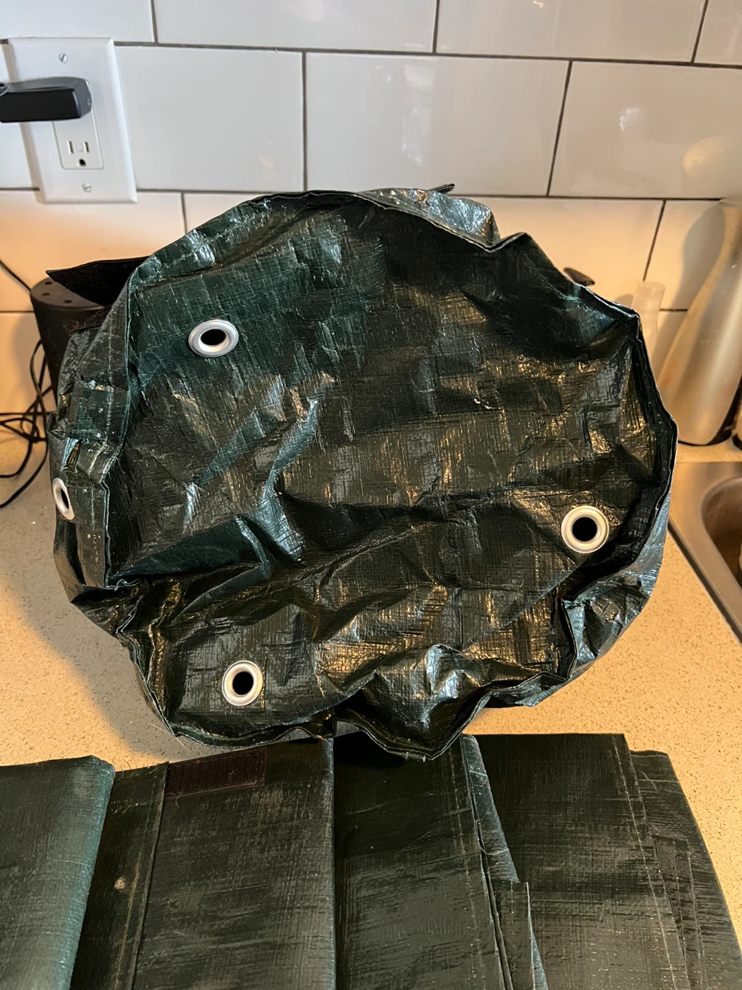 Green Grow Bag Planter