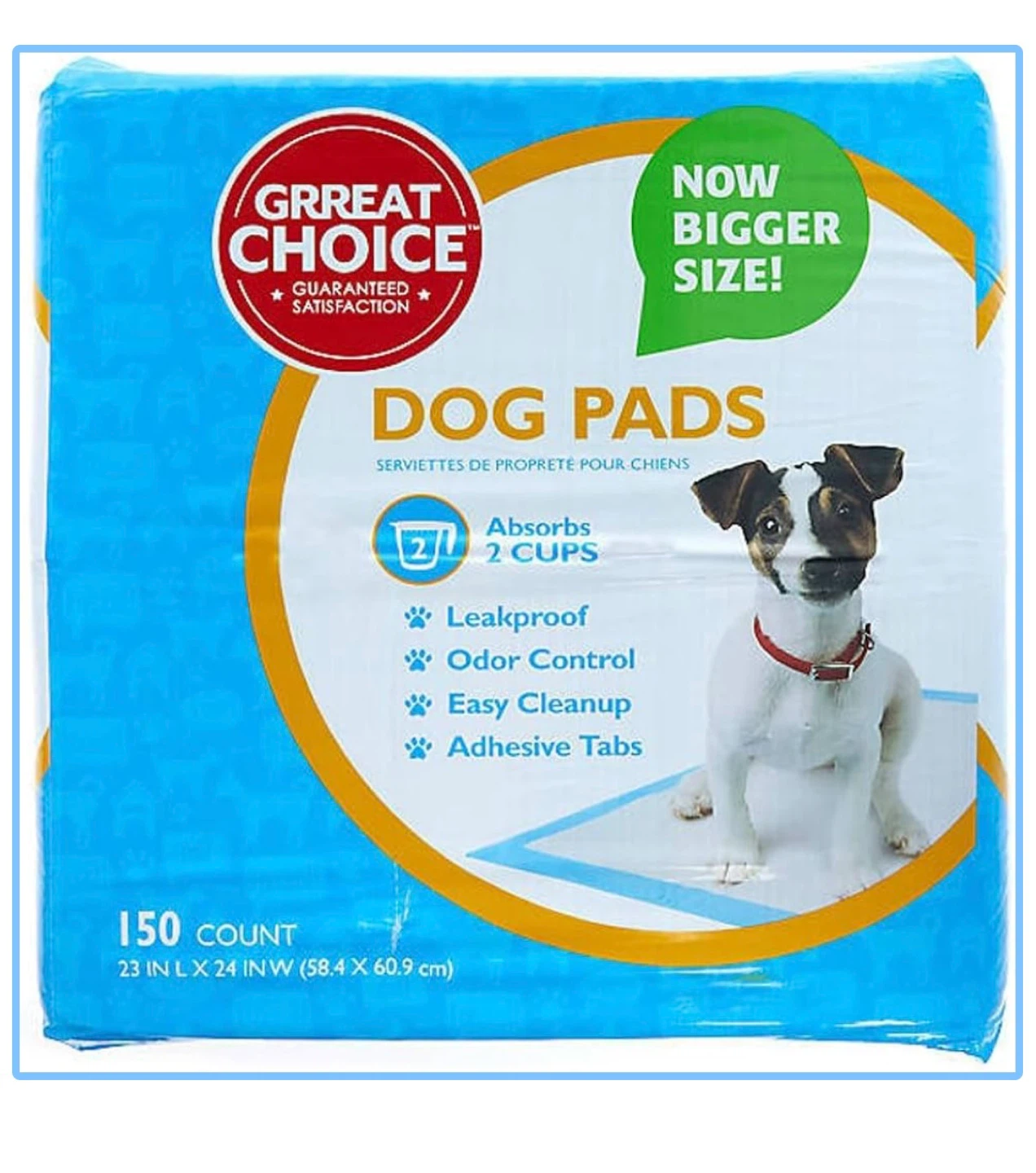 Great Choice Dog Pads - 150 Count - 23" x 24"