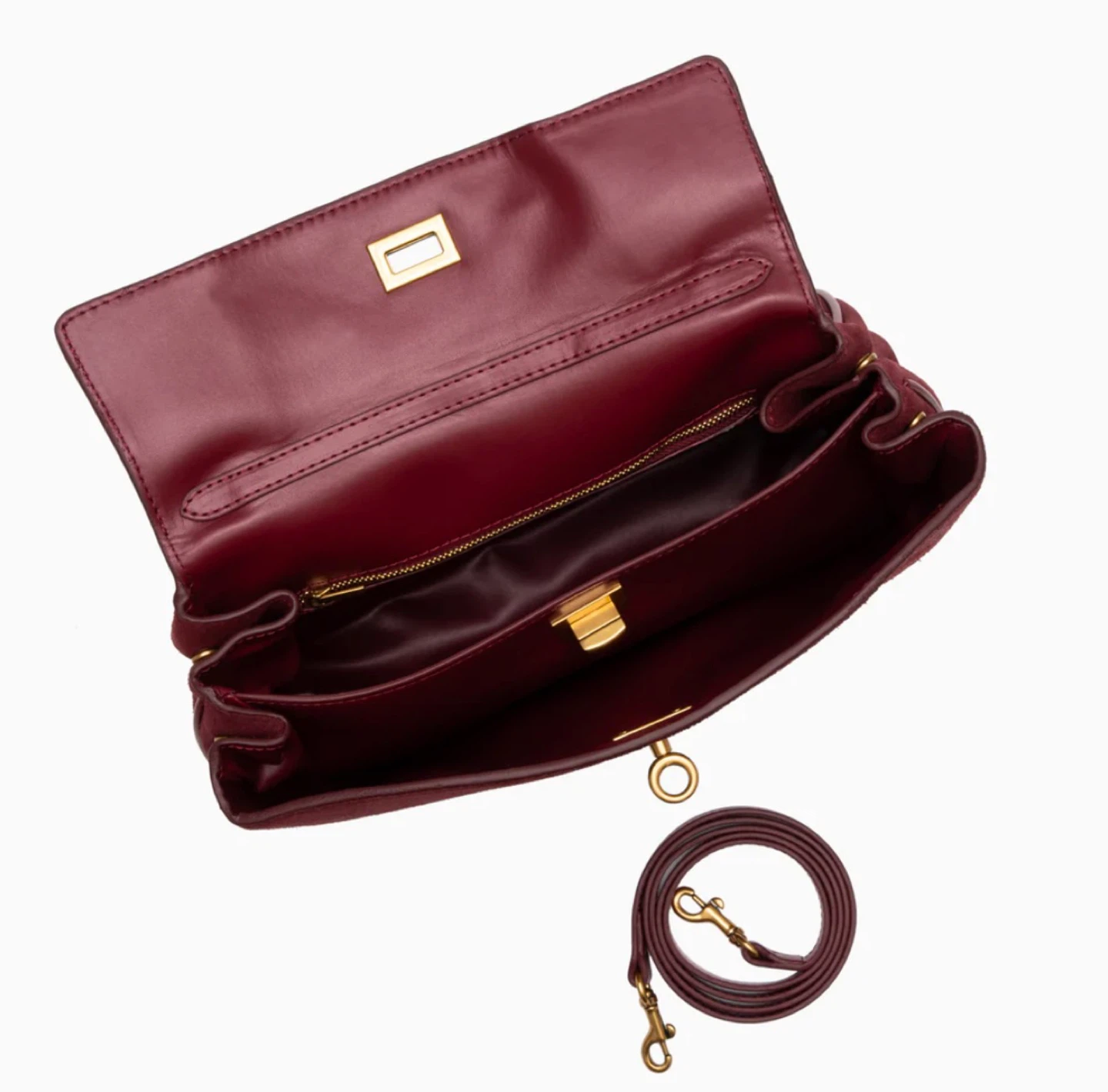 Verano Hill Burgundy Genuine Leather Handbag - photo 2