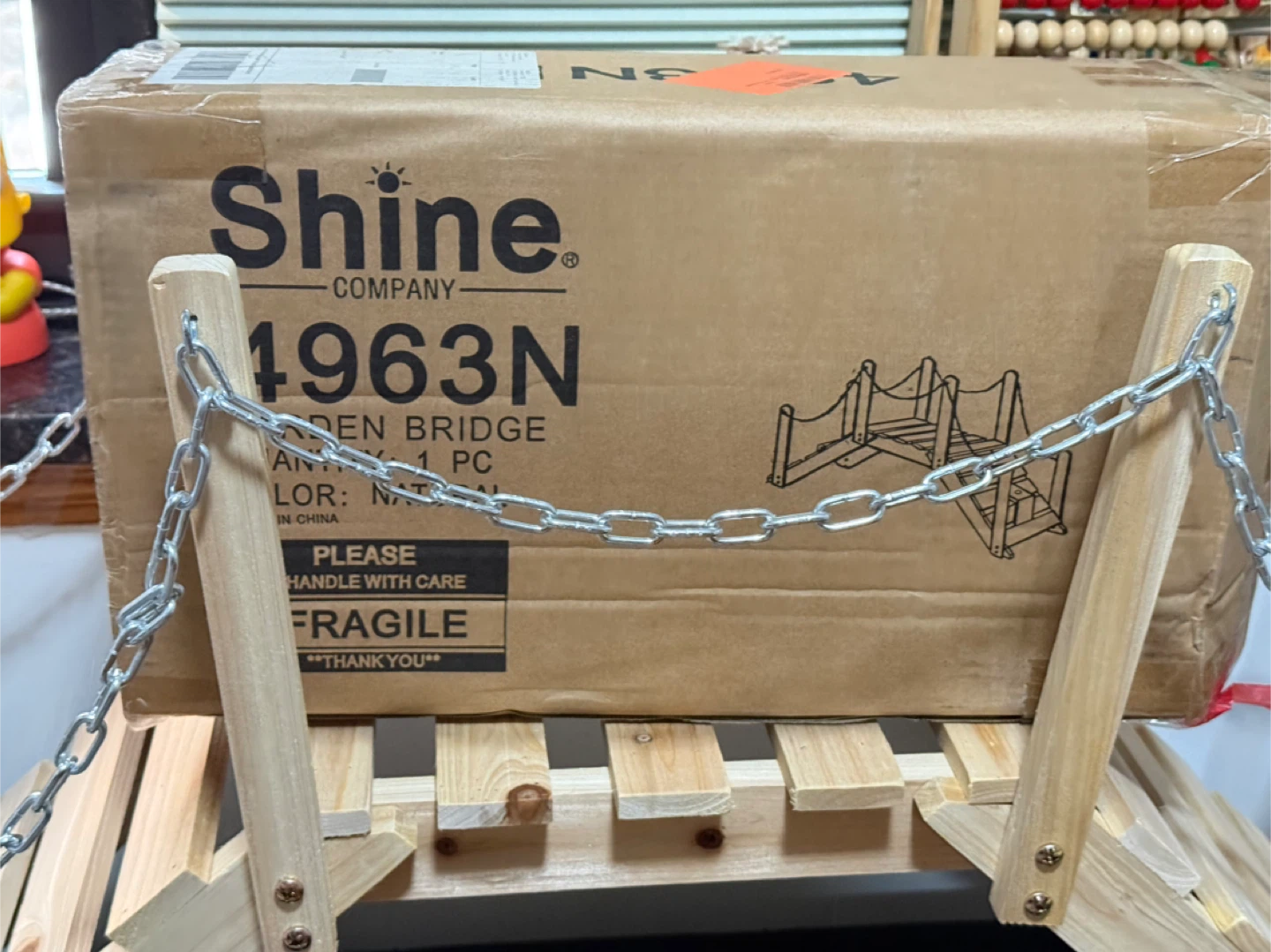 Shine Company Wooden Garden Bridge 40in - photo 4