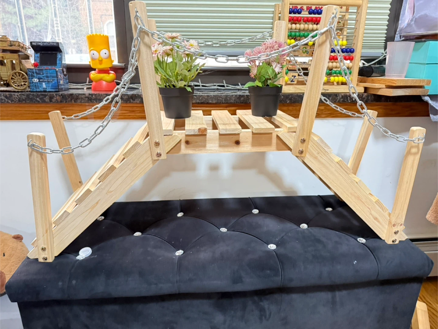 Shine Company Wooden Garden Bridge 40in