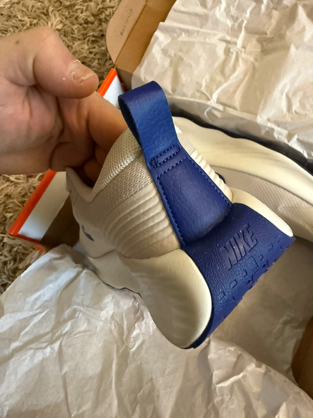 Nike Promina Shoes - Cream/Blue - Size 10