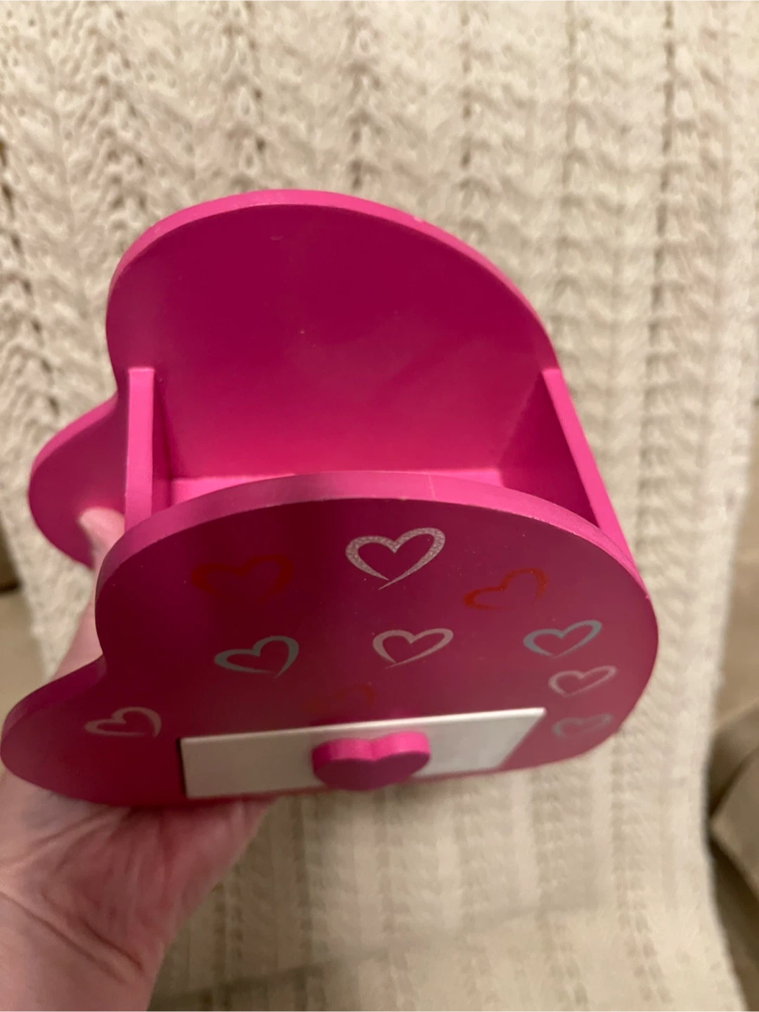Pink Heart Shaped Desk Organizer with Drawer - valentine gift 🏆 - photo 2