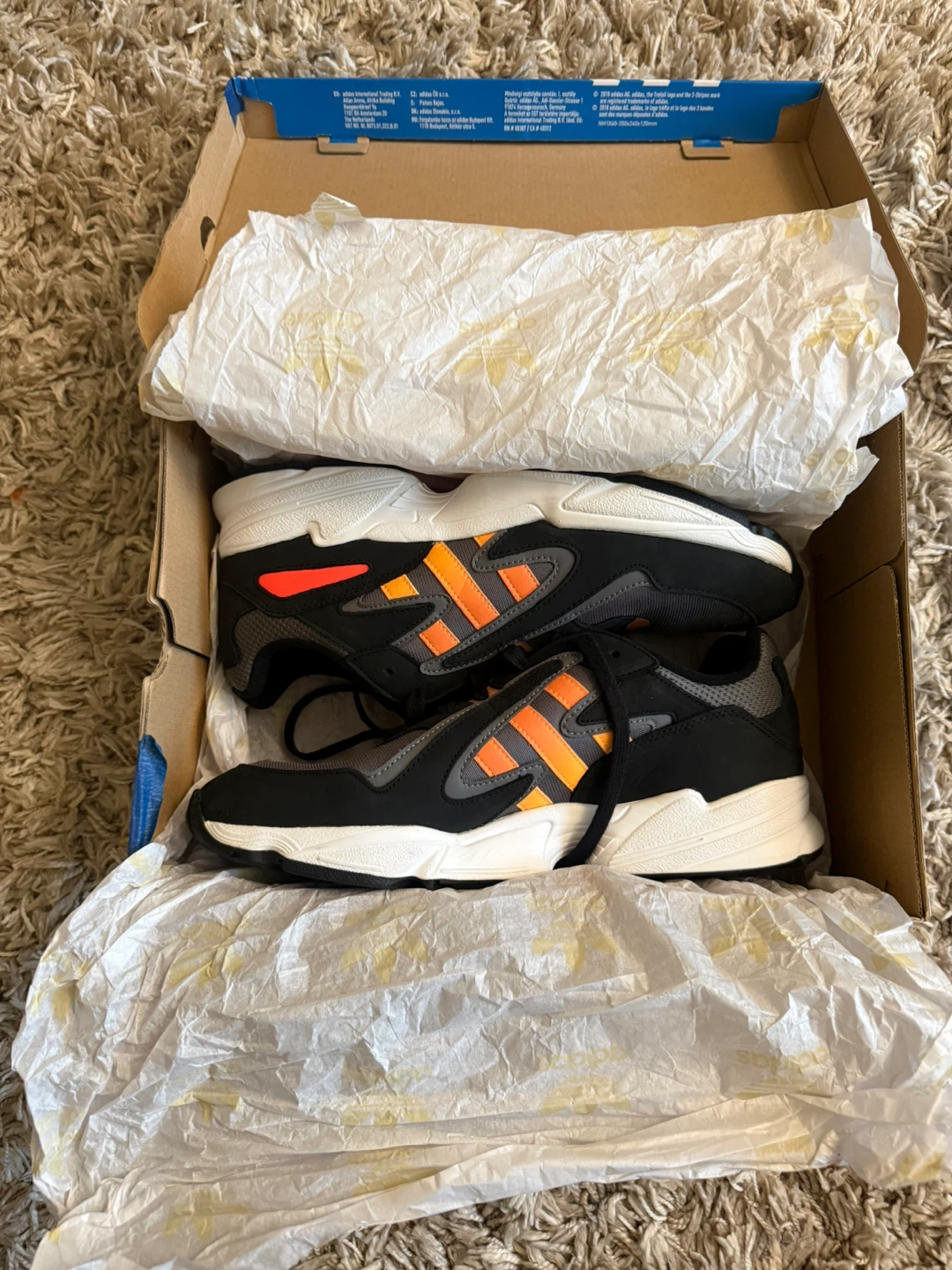 Adidas Yung-96 Chasm Mens Shoes Size 11.5 Black Orange - photo 2