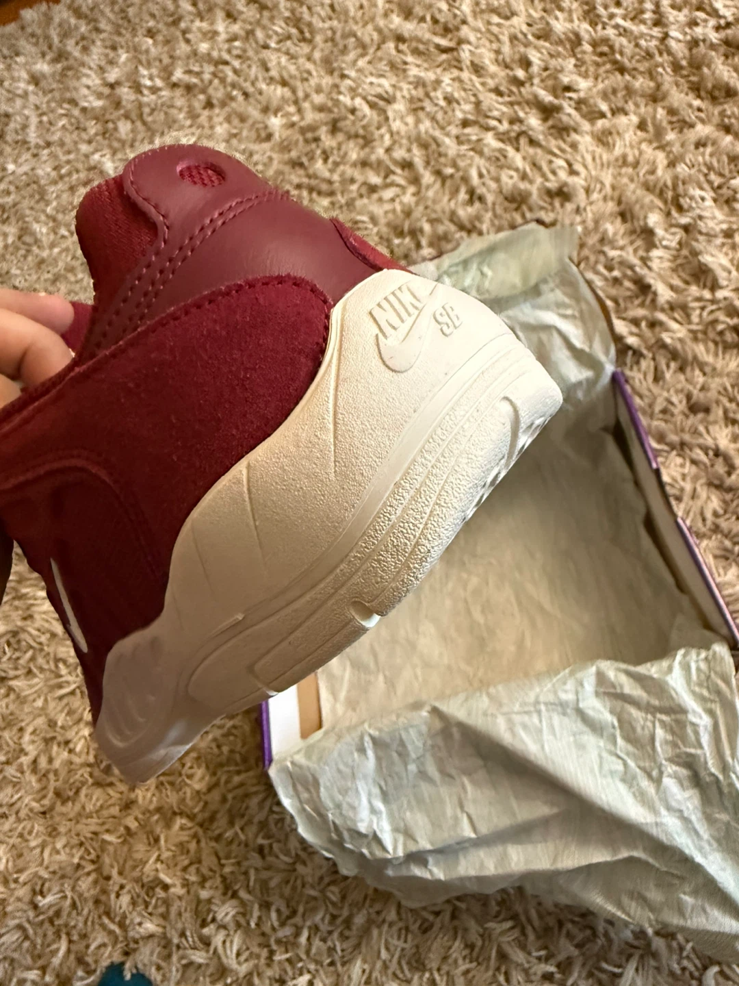Nike SB Vertebrae Team Red/Sail Shoes Size 12.5 - photo 2