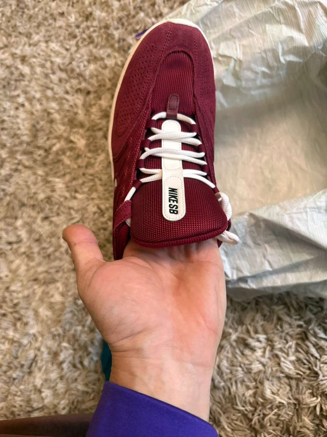 Nike SB Vertebrae Team Red/Sail Shoes Size 12.5 - photo 3