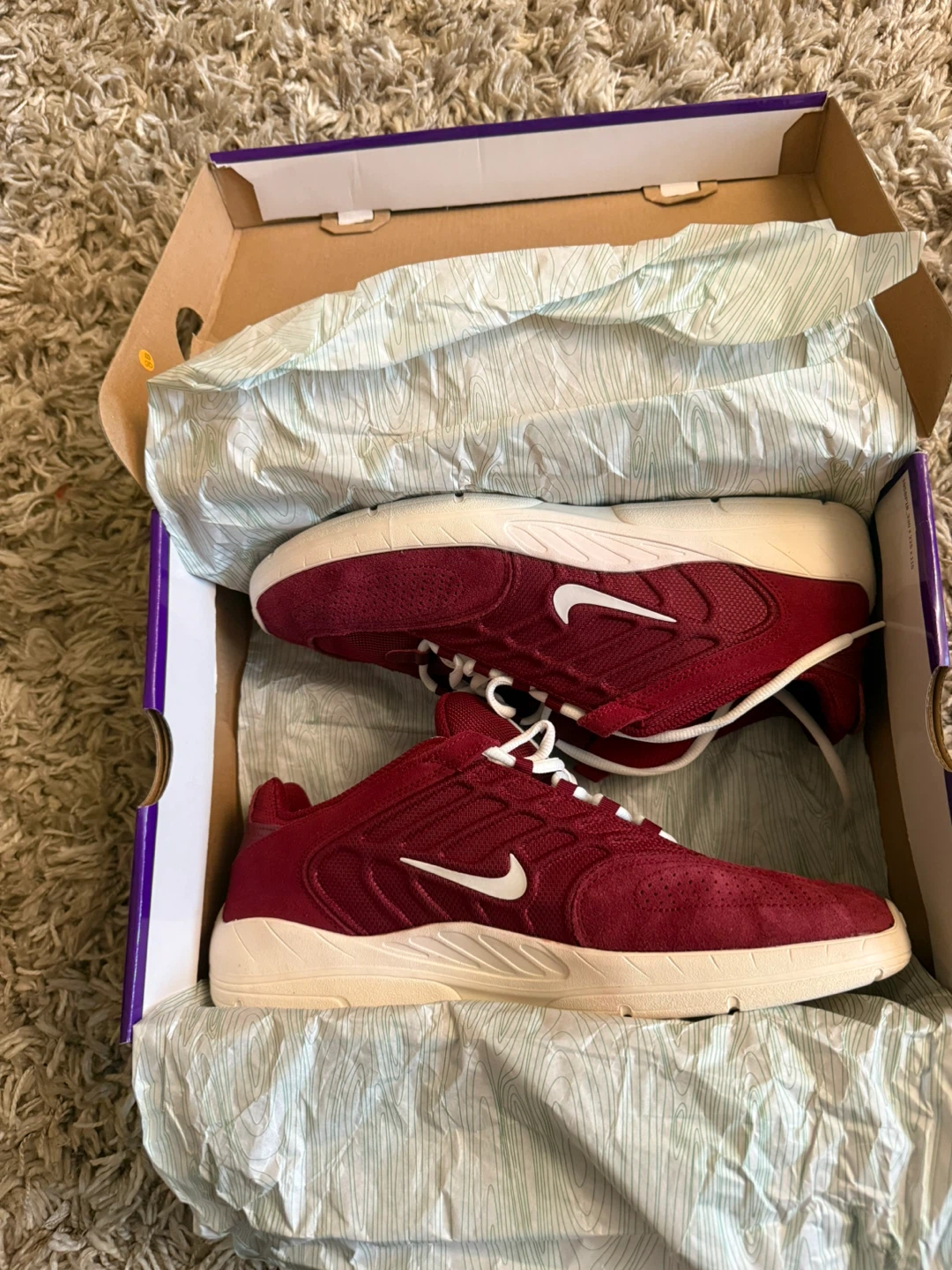 Nike SB Vertebrae Team Red/Sail Shoes Size 12.5