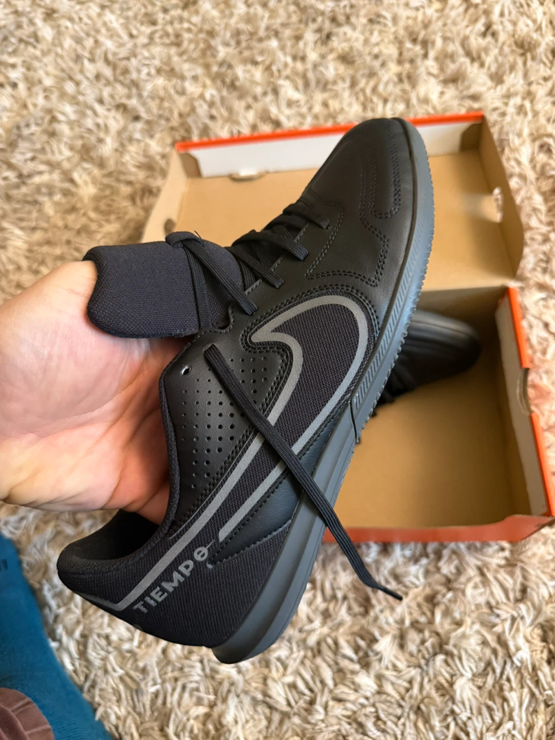 Nike Legend 9 Club IC Indoor Soccer Shoes Black Men's Size 12.5 - photo 4