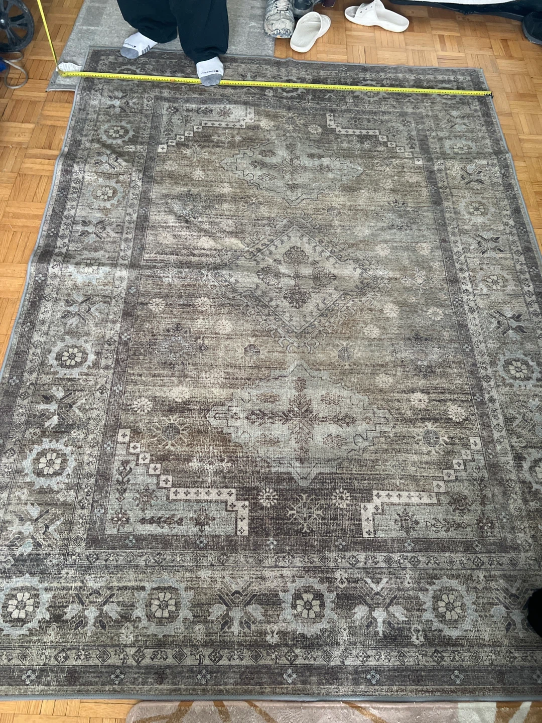 Persian Style Area Rug - Grey/Brown