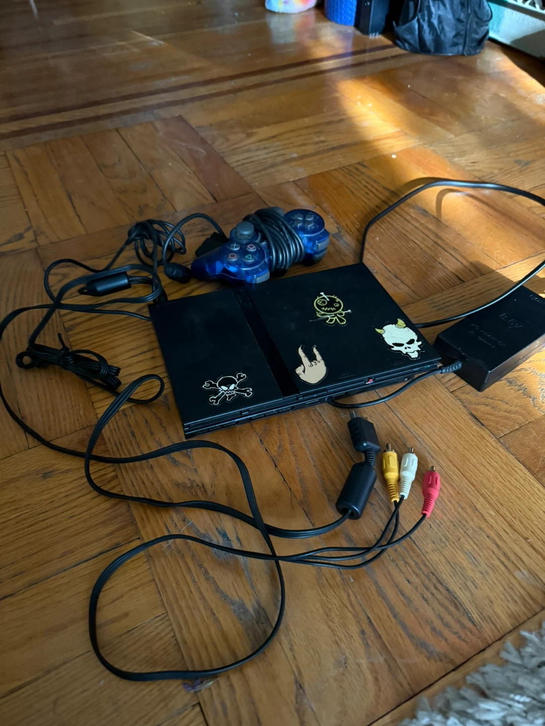 Sony PlayStation 2 Console with Controller and Cables - photo 3