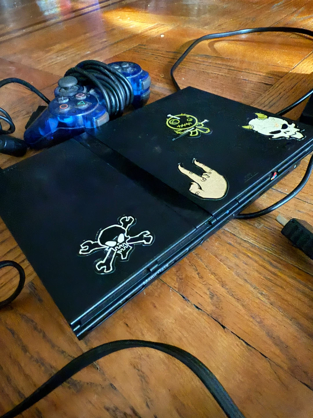 Sony PlayStation 2 Console with Controller and Cables - photo 2