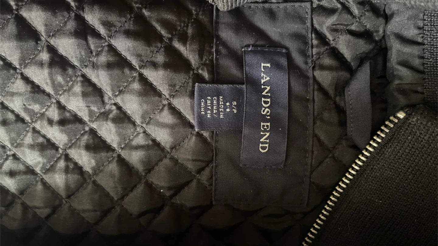 Lands' End Black Insulated Jacket 🏆 - photo 3
