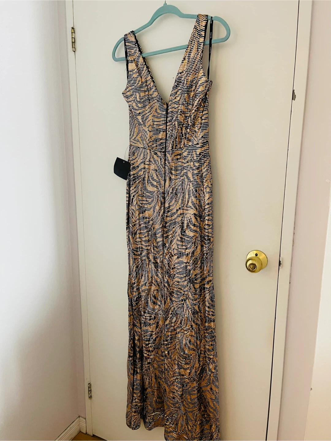 Fashion Nova Sequined Maxi Dress with High Slit - photo 3
