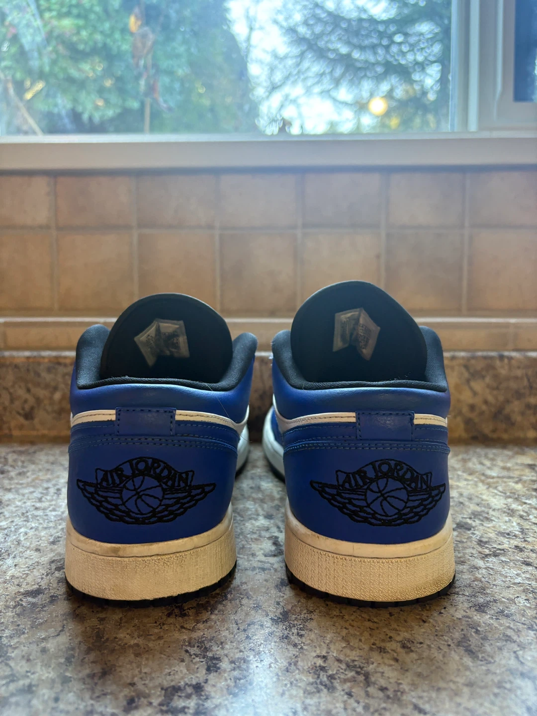 Air Jordan 1 Low Royal Blue White Sneakers - photo 2