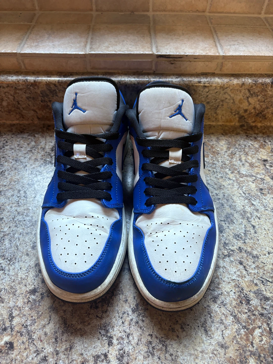 Air Jordan 1 Low Royal Blue White Sneakers - photo 4